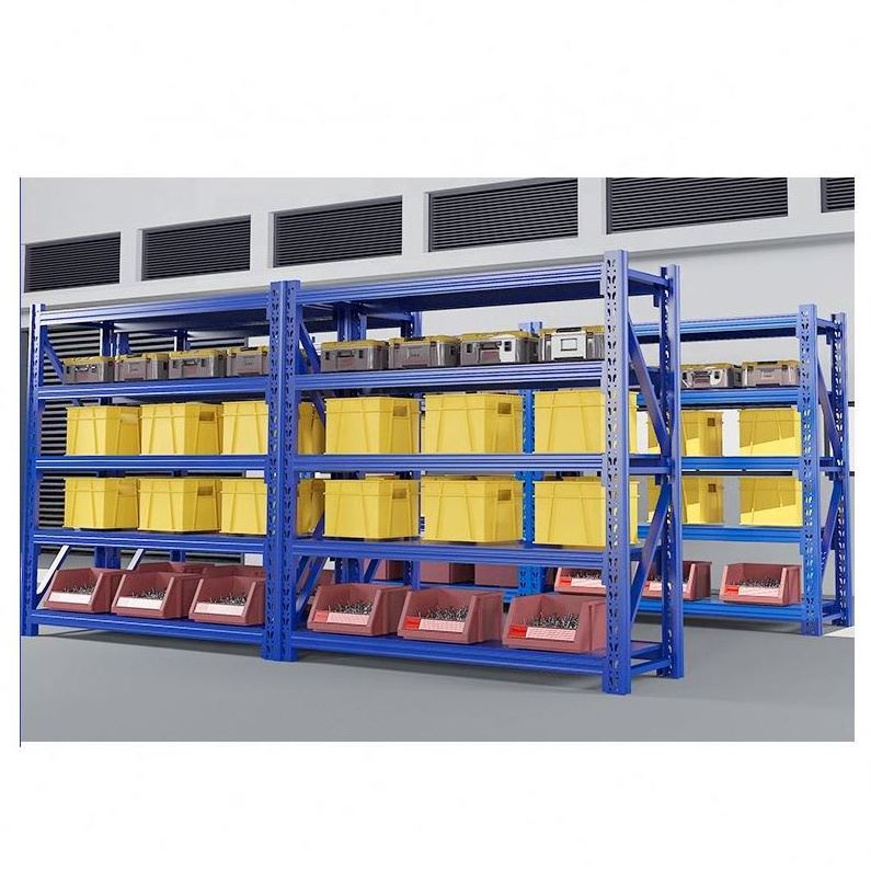 good quality adjustable boltless Heavy Duty 4 layer 100-500kg storage warehouse rack garage shelves