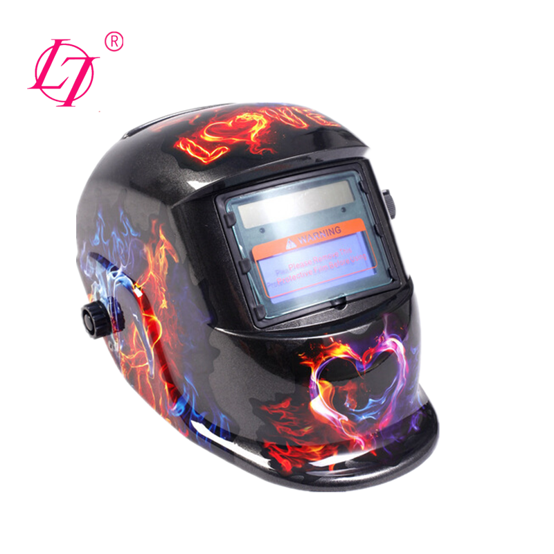 China manufacture solar powered welding face hood en379 auto darkening welding mask helmet