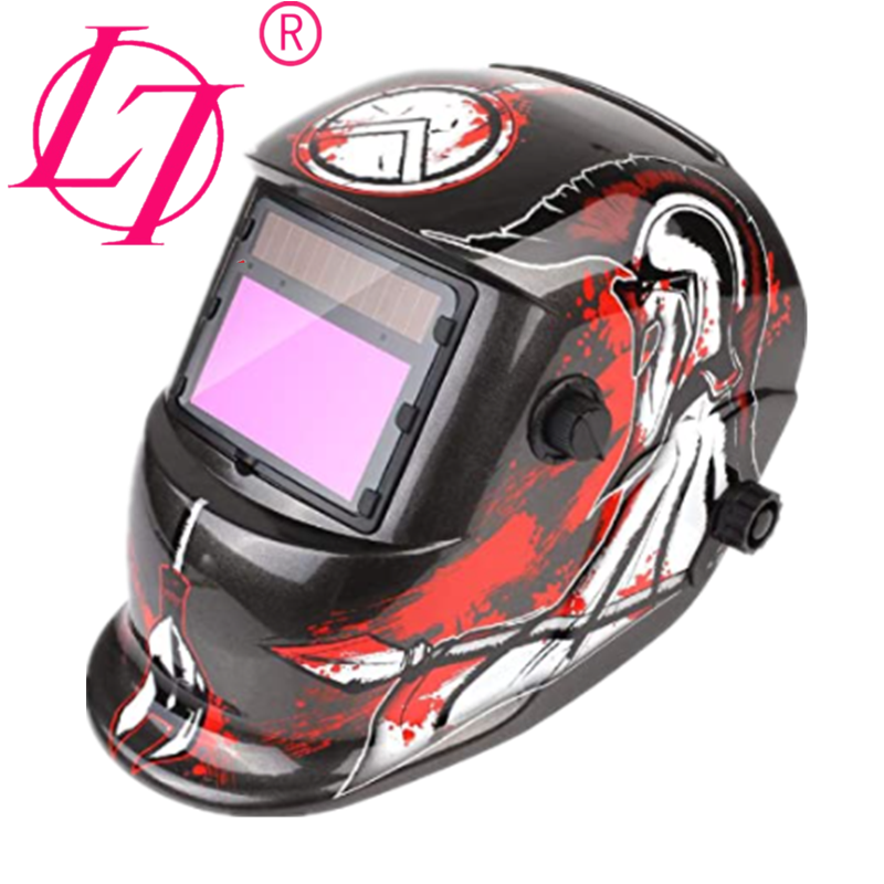 Solar Powered Welding Helmet Automatic Darkening and Eye-protecting helmet Shield Knight Design