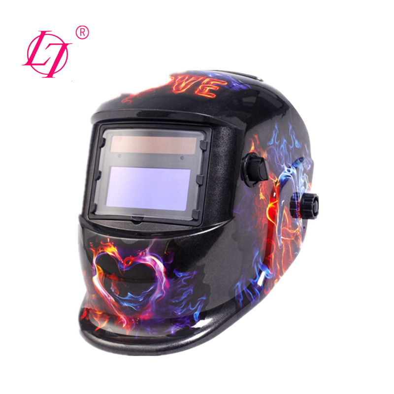 China manufacture solar powered welding face hood en379 auto darkening welding mask helmet