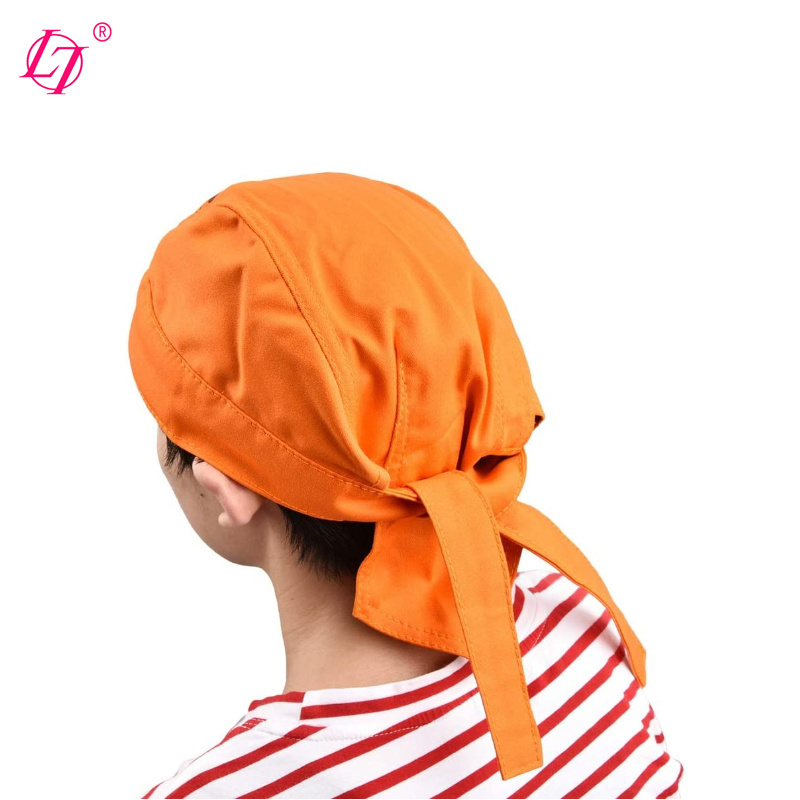 Washable flame retardant fire resistant head protective welding hat Bandana type weld cap welder Doo Rag