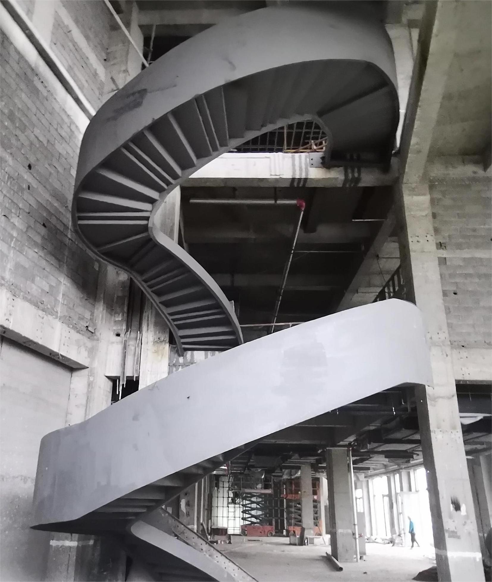 Outstanding Quality Used Influencer Large Steel Structure Spiral Staircase For Sale