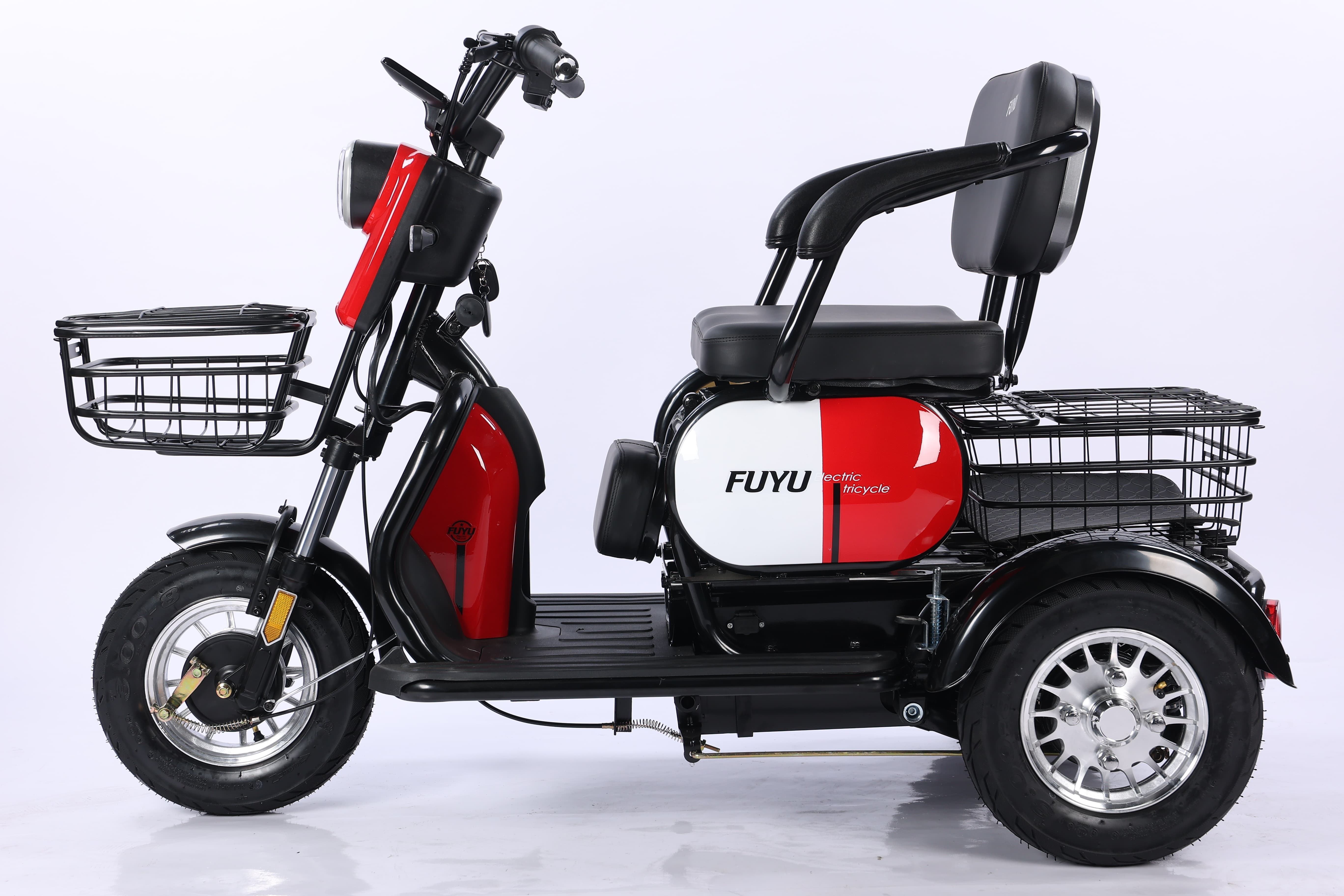 Promotional products durable 3 wheel vehicle electric tricycle with back seat for seniors