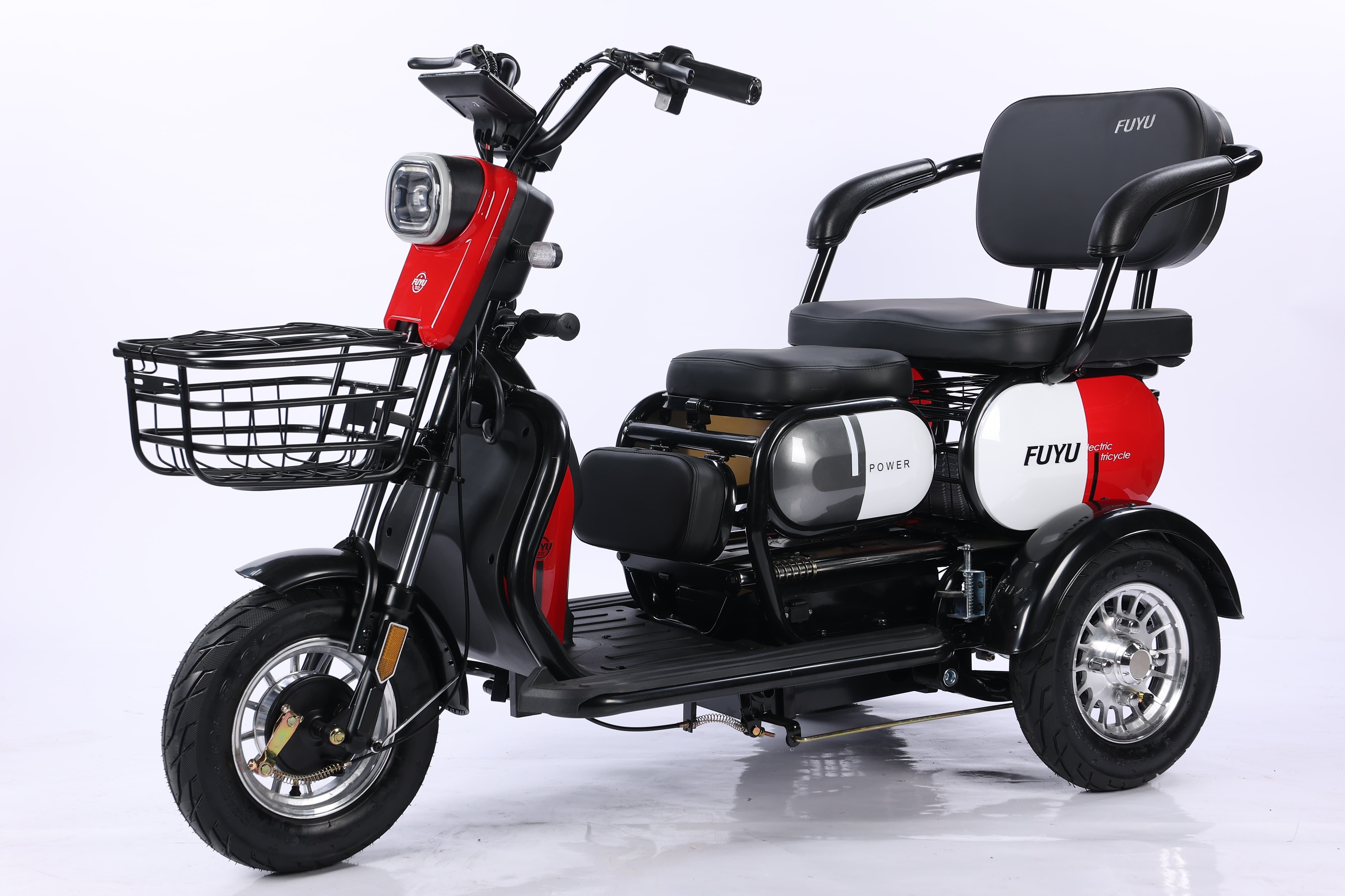 Promotional products durable 3 wheel vehicle electric tricycle with back seat for seniors