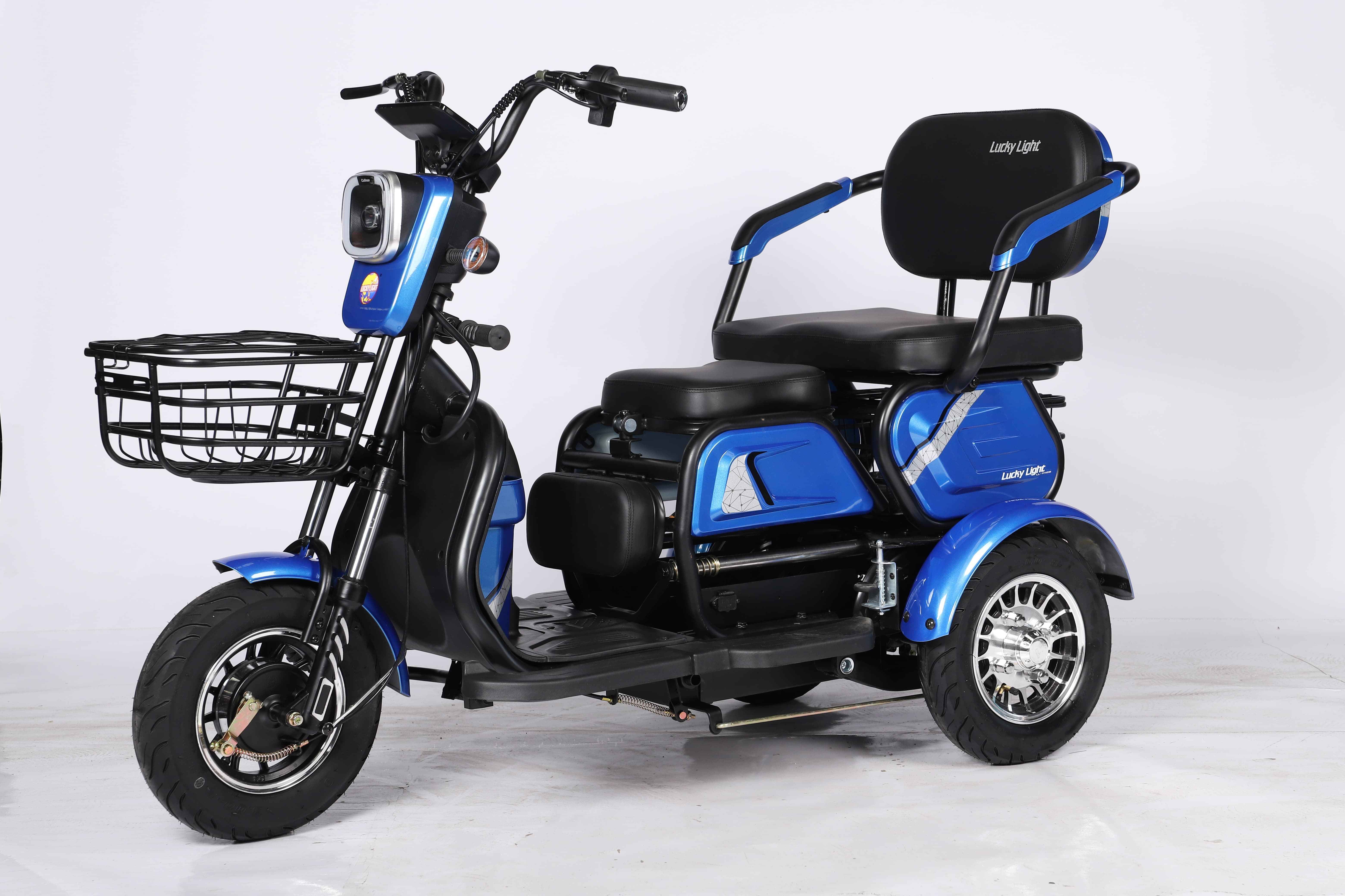 2022 Popular adult electric tricycle 48V60V 500W customized export cheap elderly disabled electric tricycle