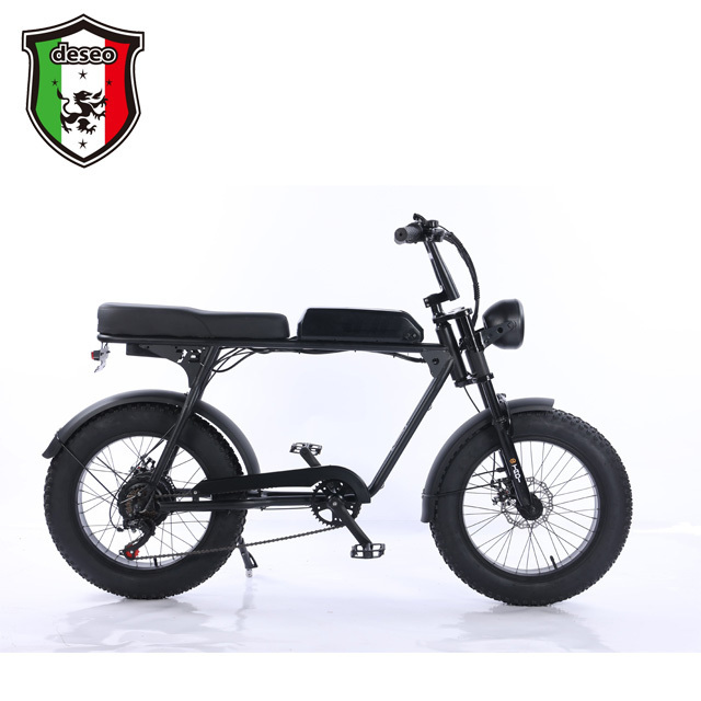 new retro vintage super Electric Hybrid Bike 73 fat tire 20 inch 1500W ebike 48V 13AH/26AH long range e bike