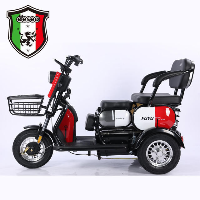 Promotional products durable 3 wheel vehicle electric tricycle with back seat for seniors