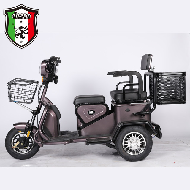 Electric Tricycle 500W 48V 60V China Tricycle Factory Folding Belt Frame Style Three Gears Variable Speed One Button Anti-theft