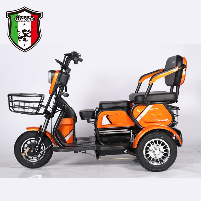 2022 Popular adult electric tricycle 48V60V 500W customized export cheap elderly disabled electric tricycle