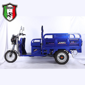 China Tianjin Electric Tricycle Factory Customized Model 1000W Three-Open Cargo Tricycle Adult Electric Tricycle