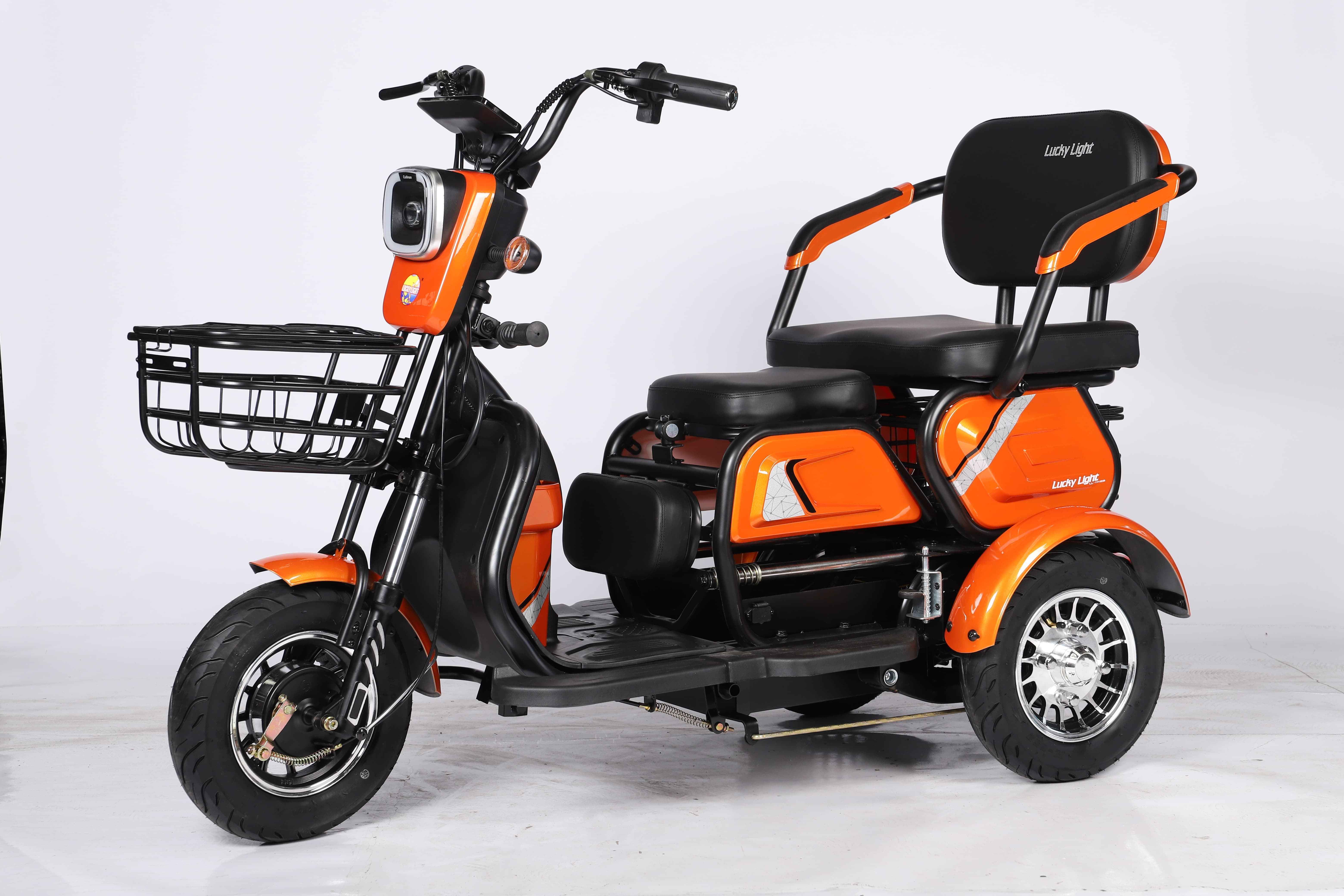 2022 Popular adult electric tricycle 48V60V 500W customized export cheap elderly disabled electric tricycle