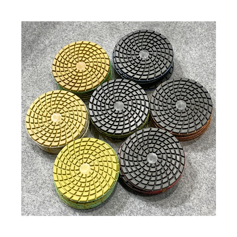 100mm Dry Diamond Polishing Pads 4 Inch for Granite Marble Concrete Stone Glass Dry Polishing