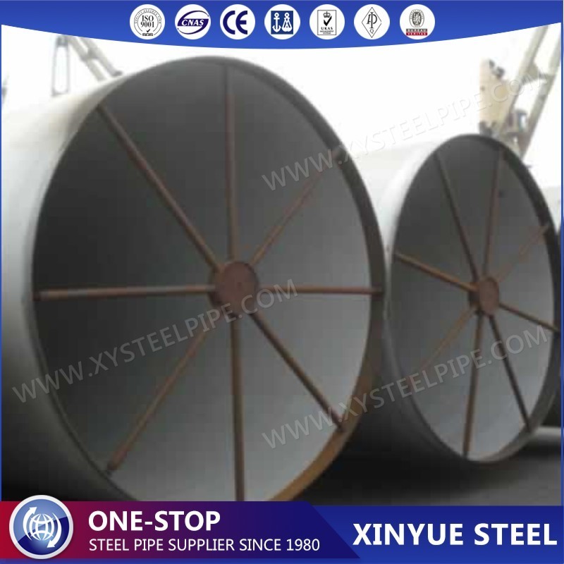 36 Inch Large Diameter Galvanized Steel Pipe , AWWA C200 Spiral Welded Carbon Steel Tubes for Drinking Water Transmission