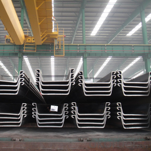 Sea Wall Panels Steel Piling Prices Vinyl Sheet Pile 400X100X10.5mm Type 2 Hot Rolled U Type Steel