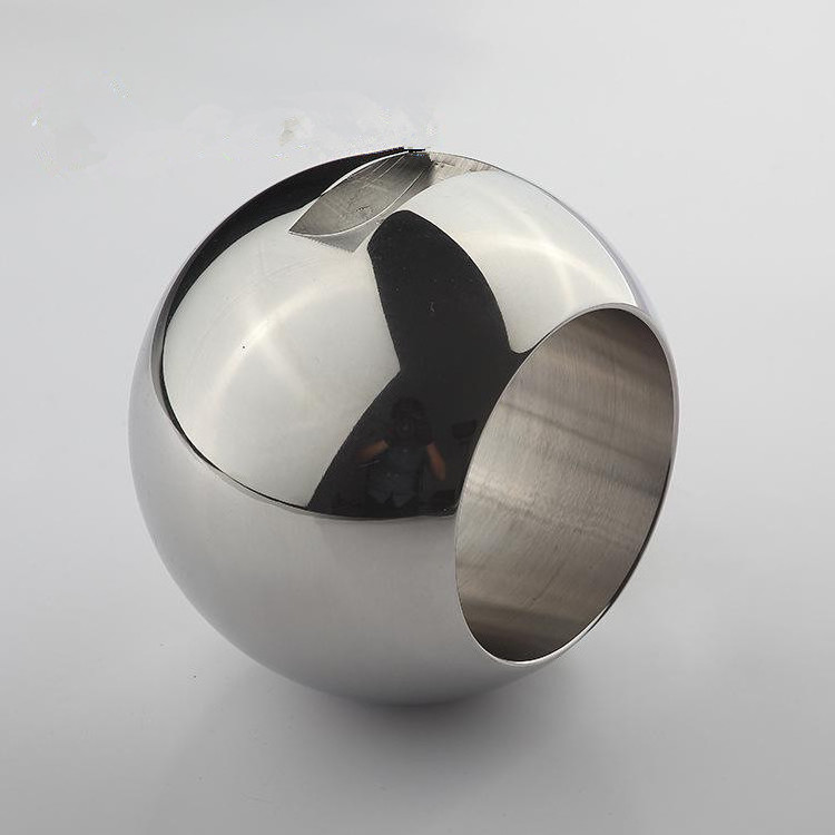 High Polished large Solid hollow threaded Stainless Steel Ball, solid ball  factory price