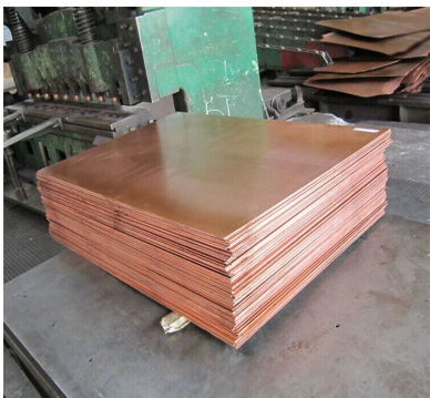 China factory red pure copper plate sheet price per kg for industry