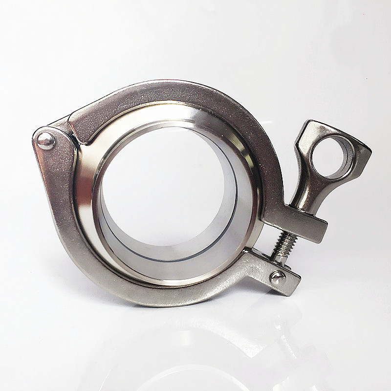 stainless steel  quick release v-band clamp with male female flange/Ss pipe clamp