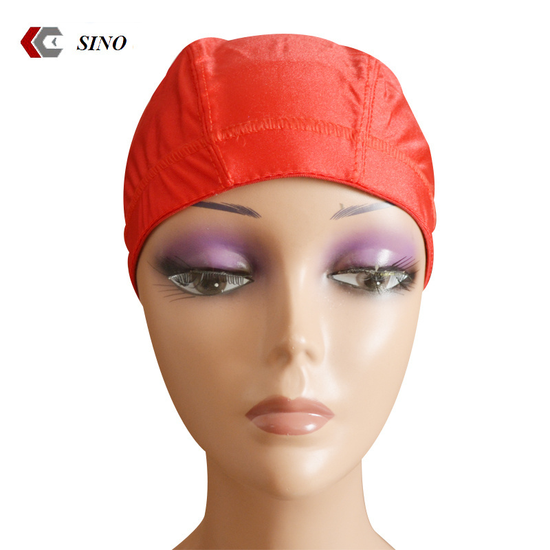 Factory wholesale high quality kids adult spandex dome cap ultra stretch swimming cap