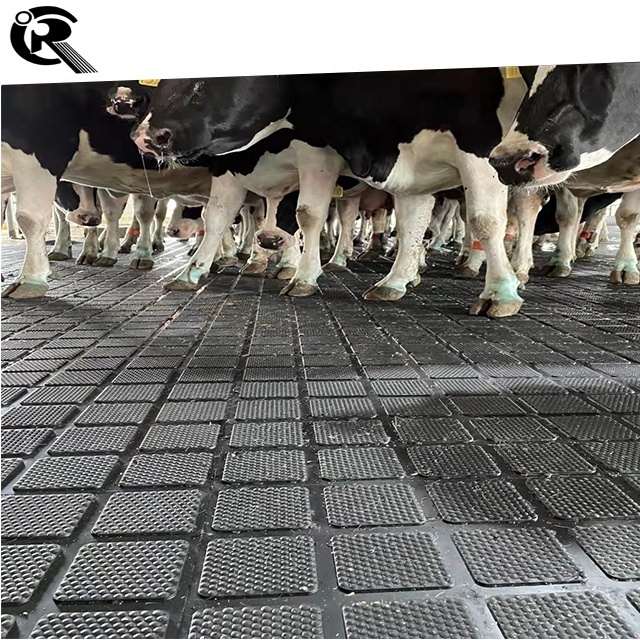 17mm cattle fence mat anti-skid wear-resistant rubber floor mat clip cloth solid cattle foot mat