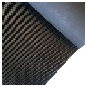 high quality truck garage corrugated fine ribbed rubber sheet rubber flooring