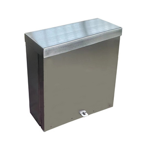 Stainless steel storage cabinet  wall mounted Meets NEMA 3R Outdoor waterproof metal enclosures