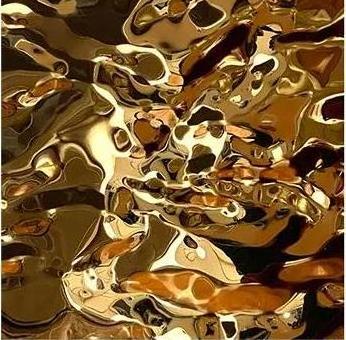 stainless steel water ripple 304 gold /silver  0.8mm 4'x8' price