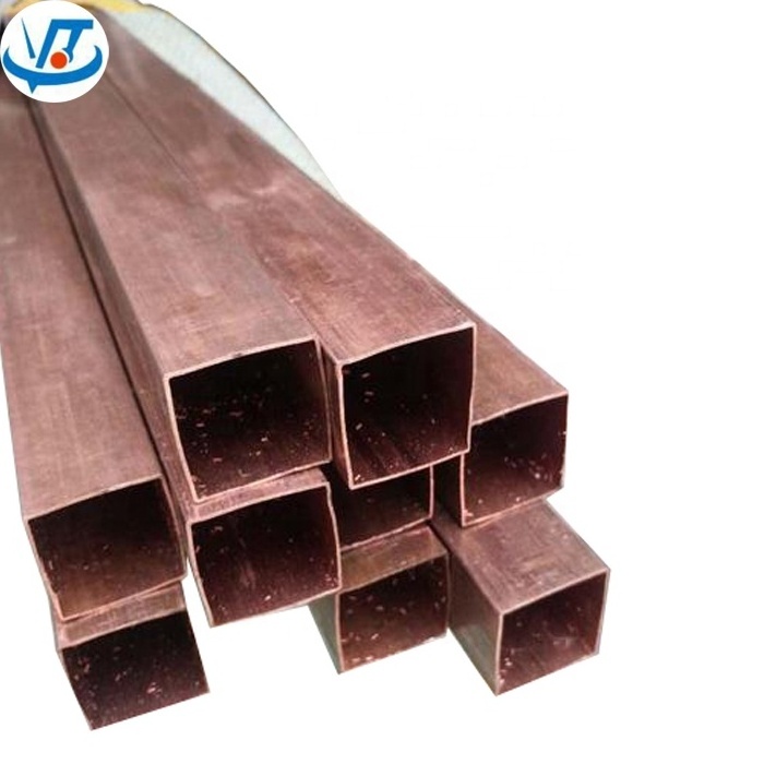 copper pipe C1220 C1200 rectangular copper tube size and price