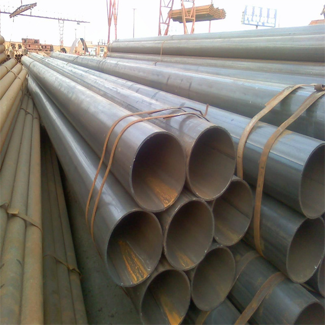 Hot Sell Large schedule MS tube 40 ASTM A53 Gr. B ERW carbon steel pipe used for oil and gas pipeline