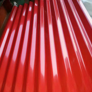 Corrugated galvanized steel sheet/ zinc coated steel plate PPGI roofing