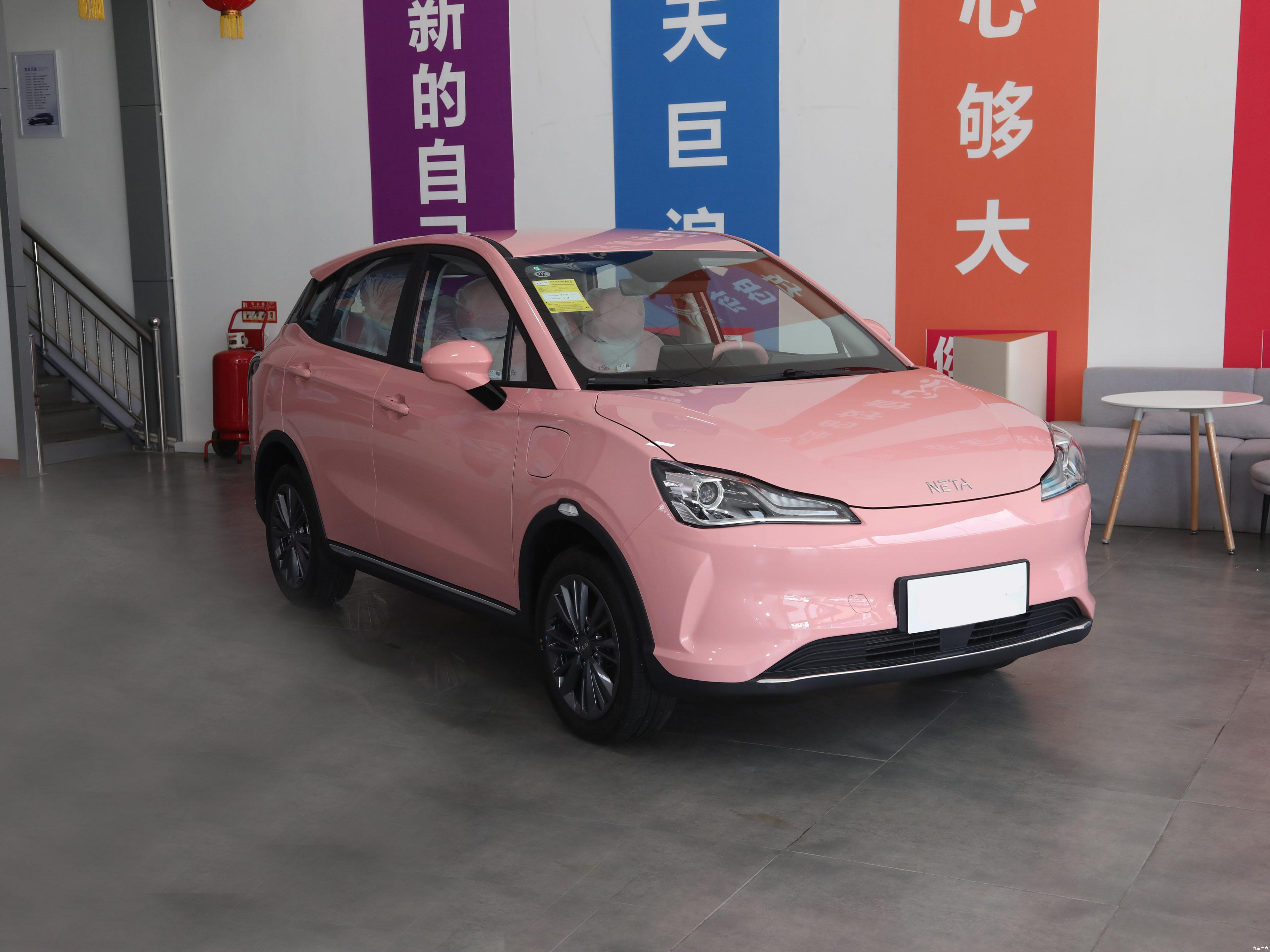 Neta V Pink Custom 879 New Electric Energy Car Electric Adult Cars Electric Mini Car Sale