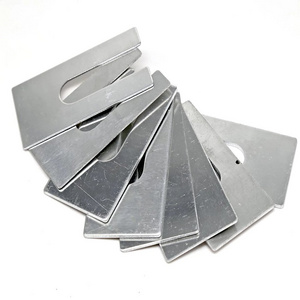 YHX U Shape Slotted Window Shims Door Washer Customization Aluminium Horse Shoe Packers