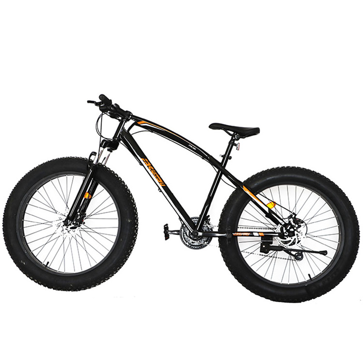 Factory  fat tire customize 21 24 speed 26*4.0 inch steel mtb snow bike bicycle fat bike