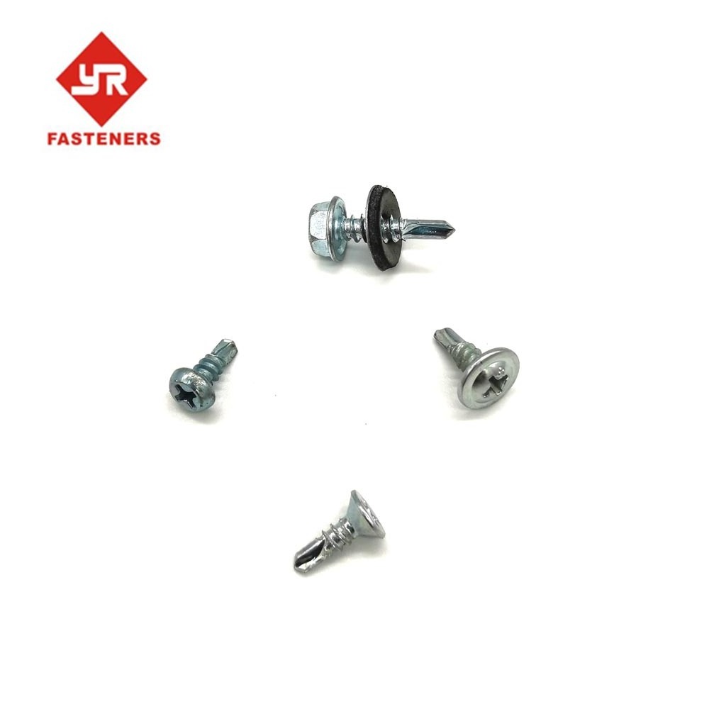 CSK hex head patta wafer head self drilling concrete screws with factory prices