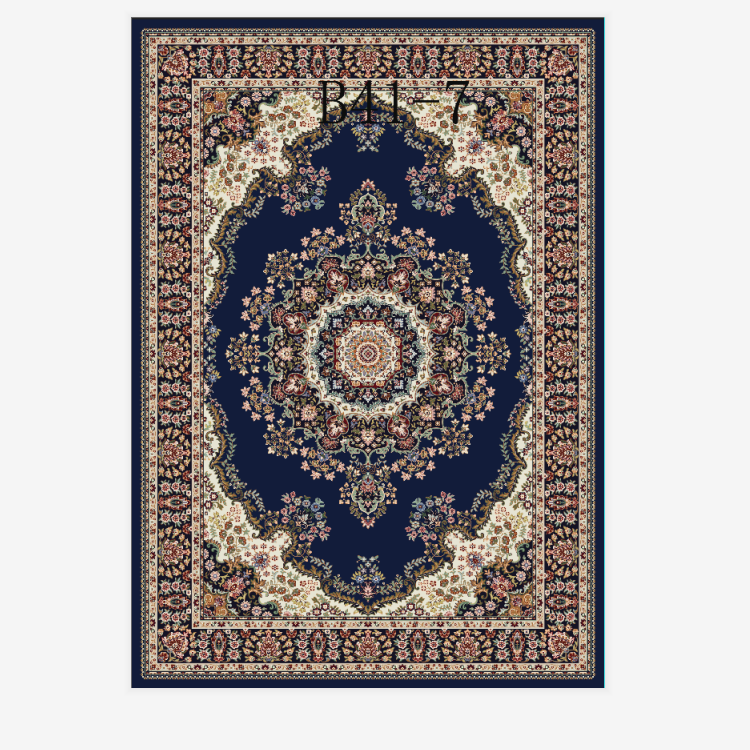 luxury alfombra polyester Print drawing machine made  turkish living room flooring used persian carpet