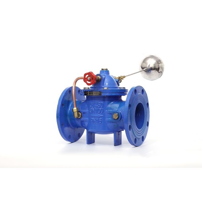 Flange Float Ball Valve One-Way Ductile Iron Flow Control Water Valve Remote Control Float Ball Valve