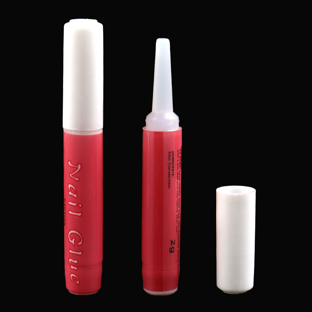 Professional Customized Cyanoacrylate Fast Drying Super Sticky Mini Finger Nail Glue For Press On Nails Art Supplies