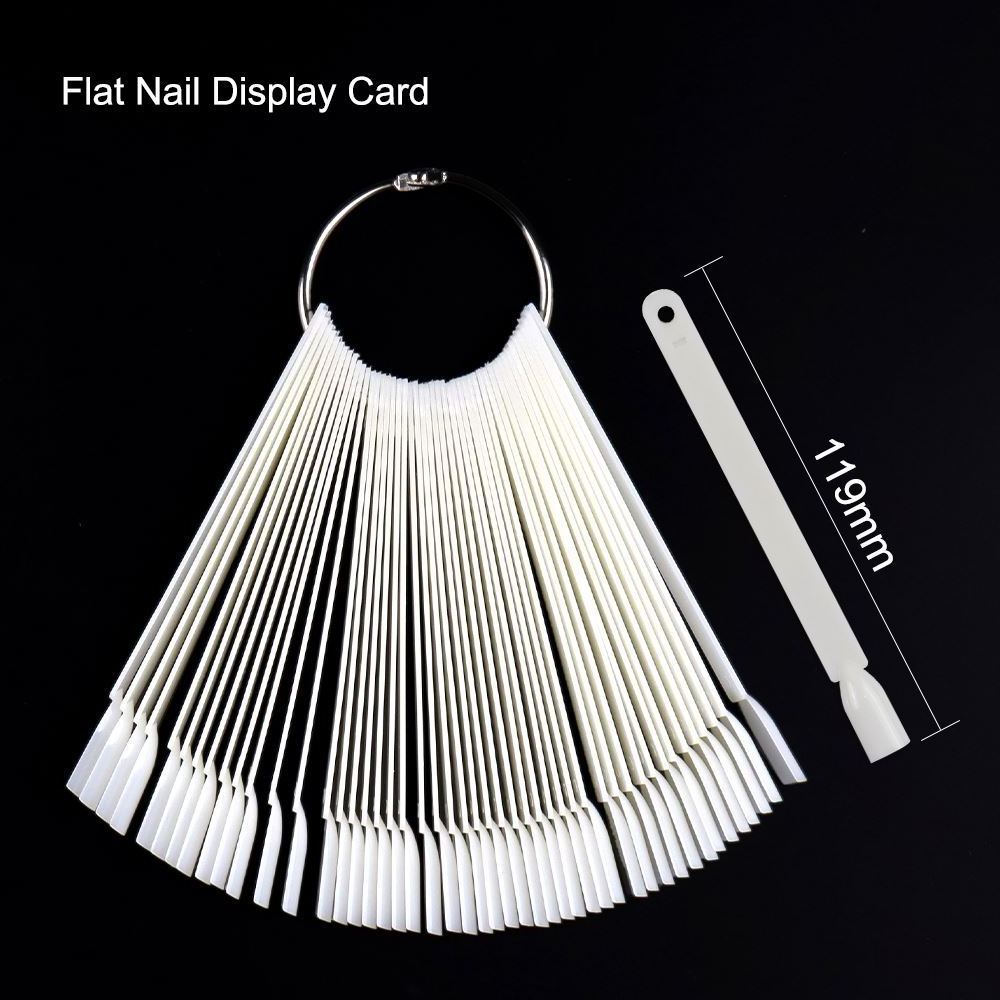 Tips Art False Color Show Card Hand Foot Stand 50Pcs Book For Polish Board Holder Removeable 50Pcs Nail Display Tip