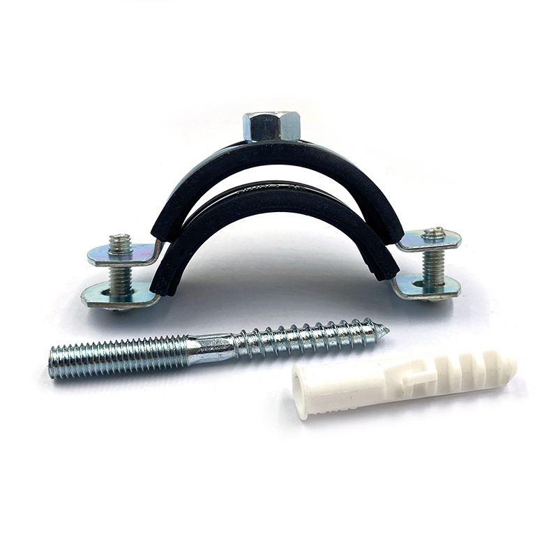 China tianjin manufacture pipe clamps with rubber