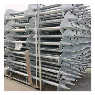 galvanized steel ground screw helical screw pile