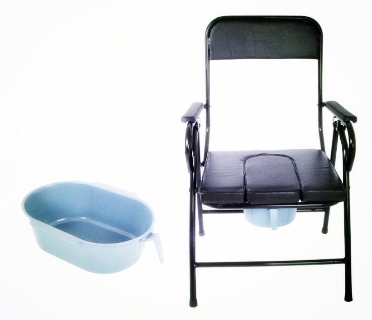 Rehabilitation Therapy Supplies Emountable Steel Toilet Commode Wheel Chair Best Price