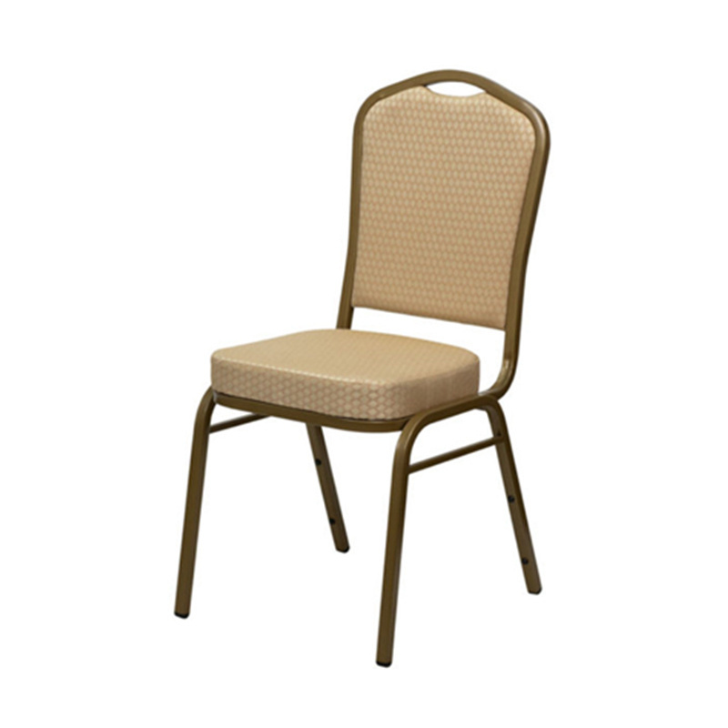 Wholesale Cheap Hotel Party Stackable Aluminium fabric Upholstered Padded throne Banquet Chair for banquet hall wedding events