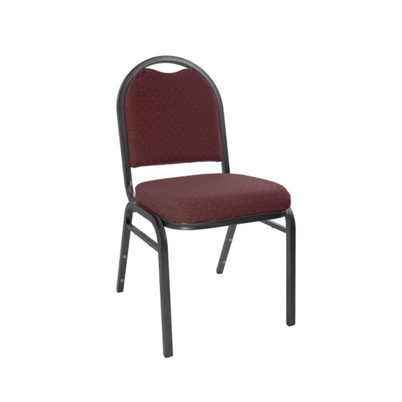 Wholesale Cheap Hotel Party Stackable Aluminium fabric Upholstered Padded throne Banquet Chair for banquet hall wedding events