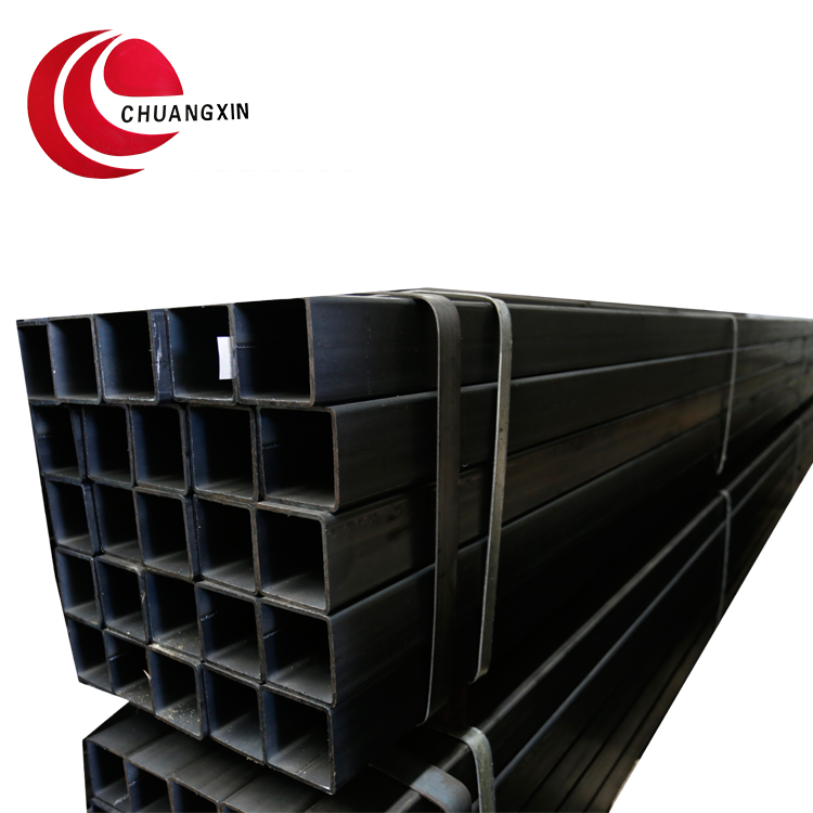 Inox hot selling customized size competitive price ERW Welded Black Square Steel Tube for Building Materials