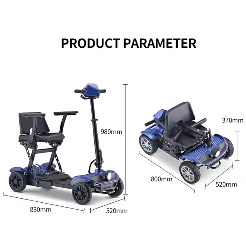 No.1 Selling New Arrival 250w Handicapped Mobility Scooters For Senior Safety Driving Speed 8 Kmh Maximum