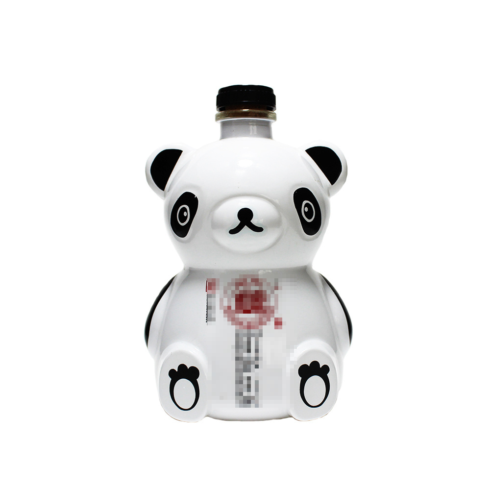 Custom Special Panda Deer Animal Shaped 750ml ceramic bottle for liquor with cap