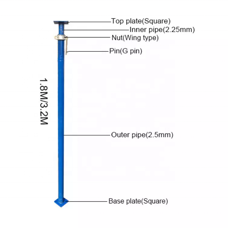 Good Price Adjustable Acrow Shoring Props Scaffolding for Construction