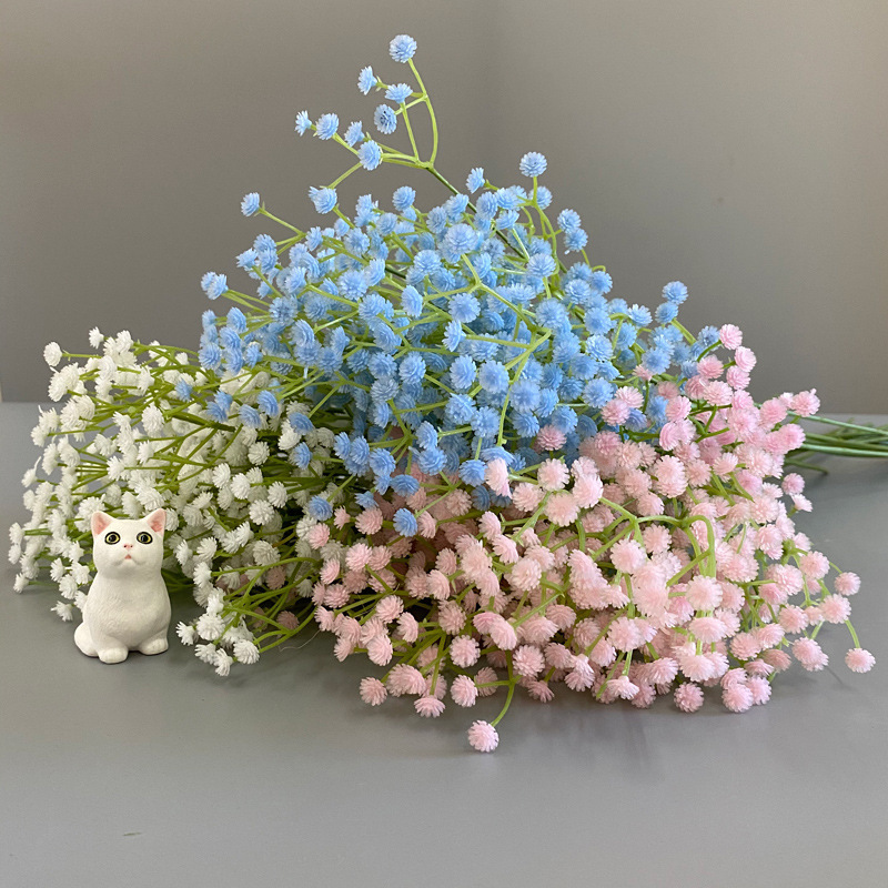 Real Touch Baby Breath Flowers gypsophila artificial flower for Wedding Party DIY Floral Arrangement Decoration