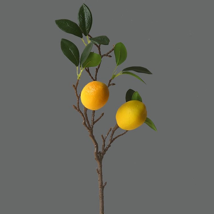 2022 Drop shipping Top quality artificial bonsai lemon tree with thin leaves yellow fruit