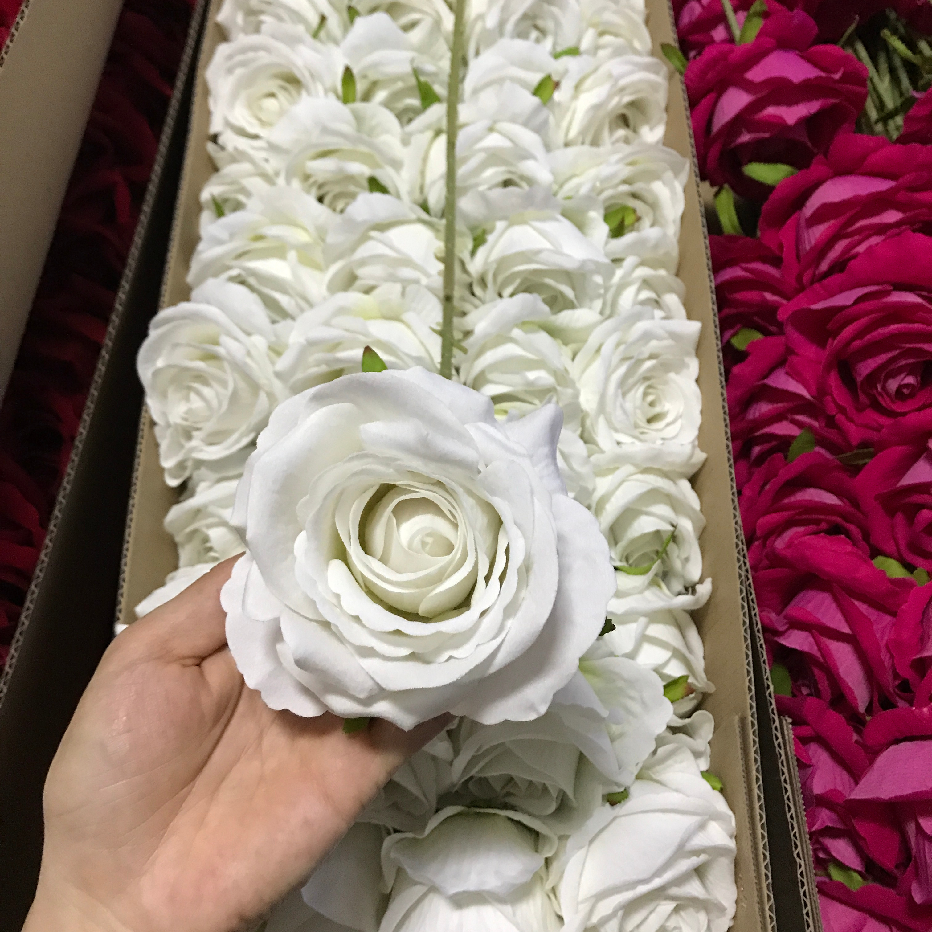 Flores Artificial White Flowers Rosas Artificiales Single Velvet Rose Flower For Home Wedding Boho Decoration