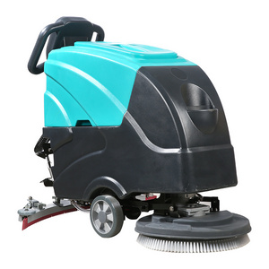 Different Types Industrial Price Small floor scrubber hand pushed 24V 68 db cleaning machine floor scrubber